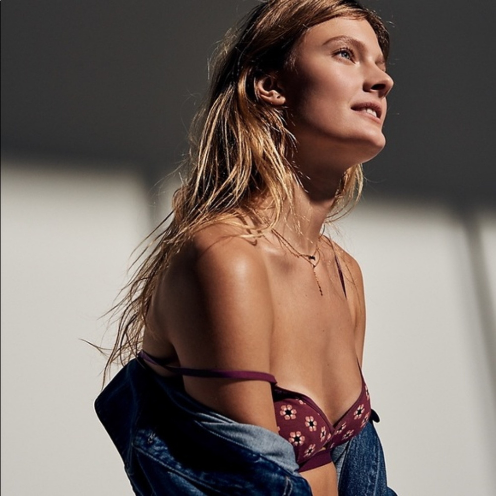 MADEWELL Eliza Cutout Floral Dot Bralette